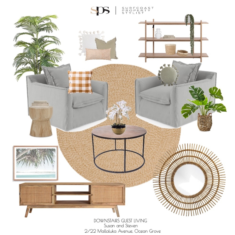 down stairs living susan Mood Board by Tylersurfcoastpropertystylist on Style Sourcebook