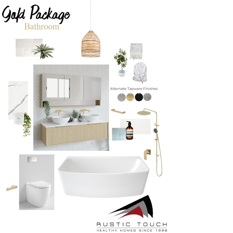 Gold Bathroom draft Mood Board by Rustic Touch on Style Sourcebook
