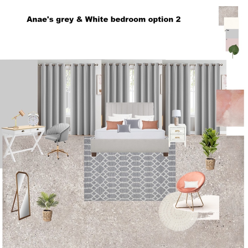 Anae's White and Grey Themed Bedroom Mood Board by Asma Murekatete on Style Sourcebook