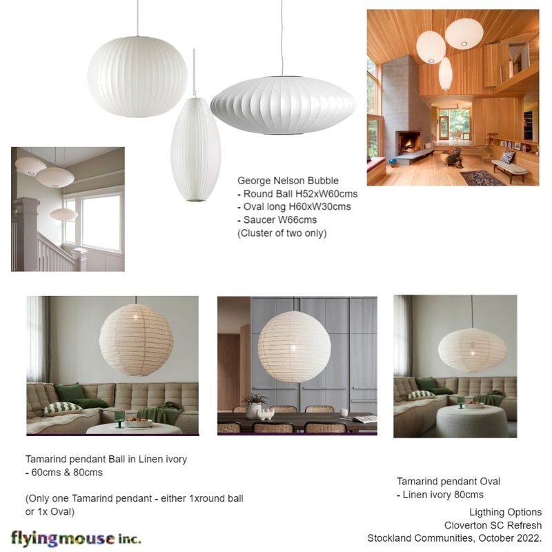 Cloverton SIC: Lighting Mood Board by Flyingmouse inc on Style Sourcebook