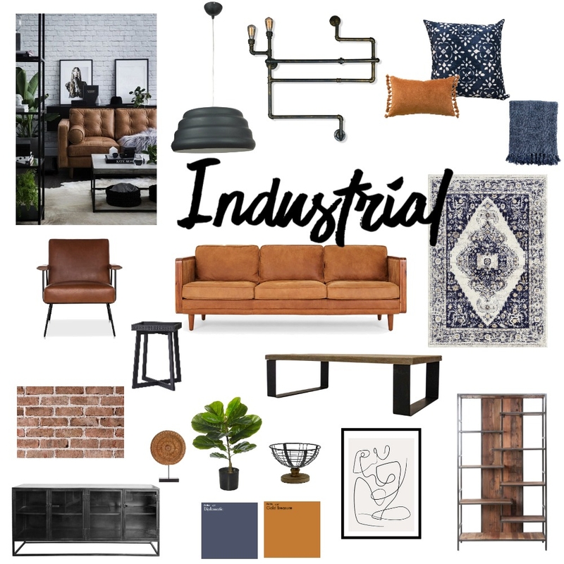 Industrial Mood Board Mood Board by Delores on Style Sourcebook