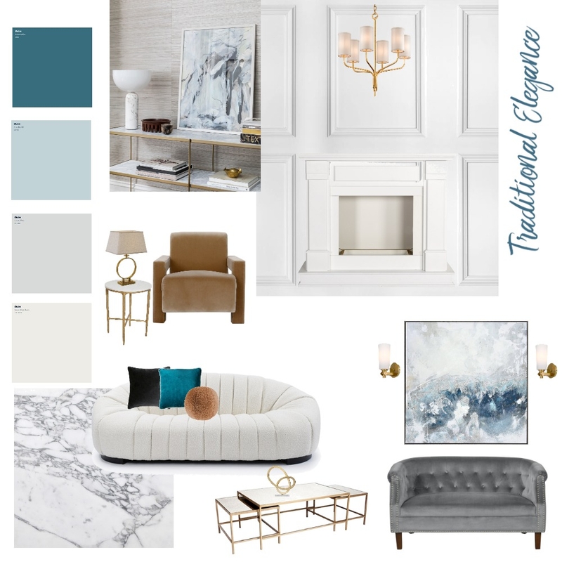 Traditional Elegance - Module 3 Mood Board by wattleandpond on Style Sourcebook