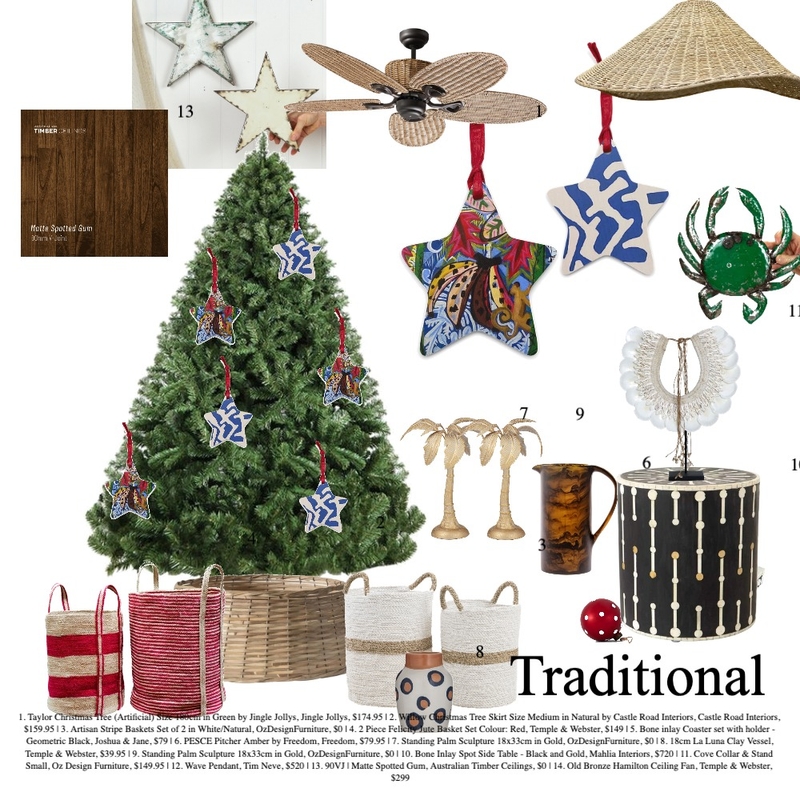 Traditional Christmas Mood Board by Caley Ashpole on Style Sourcebook