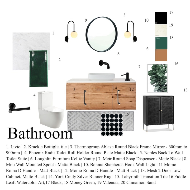 Bathroom Mood Board by Ideal Design on Style Sourcebook