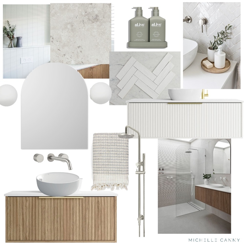 Draft Bathroom Moodboard - Katie Mood Board by Michelle Canny Interiors on Style Sourcebook