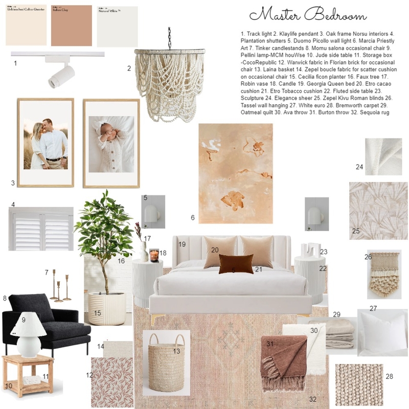 MASTER BEDROOM Mood Board by Kennedy & Co Design Studio on Style Sourcebook