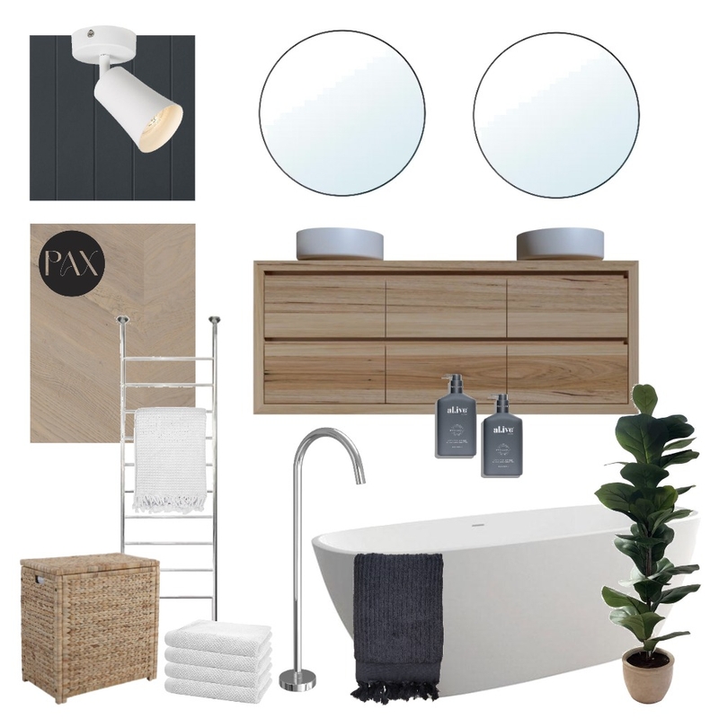 Navy Bathroom Mood Board Mood Board by PAX Interior Design on Style Sourcebook