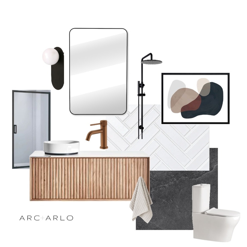 Pentlay Ensuite Mood Board by Arc and Arlo on Style Sourcebook