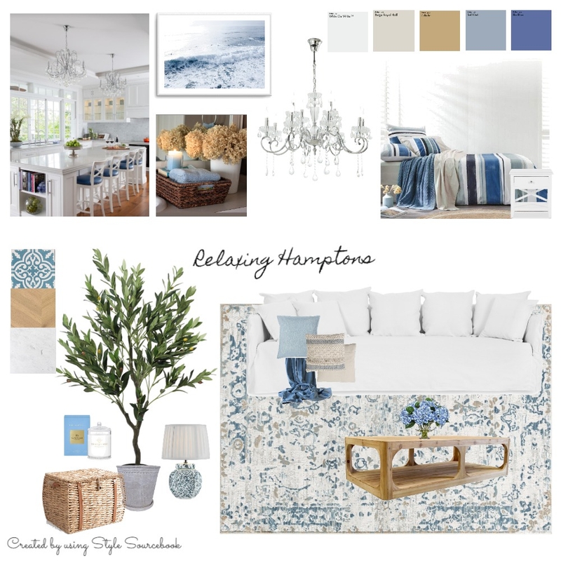 Hamptons Mood Board Mood Board by VDesign&Styling on Style Sourcebook