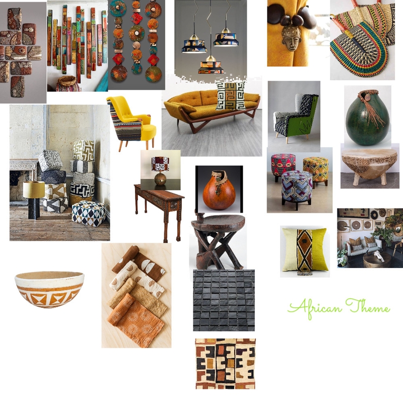 African theme Mood Board by Maureen Zizinga on Style Sourcebook