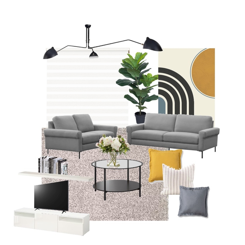 Mid-Century Modern Living room Mood Board by ALI Studio on Style Sourcebook