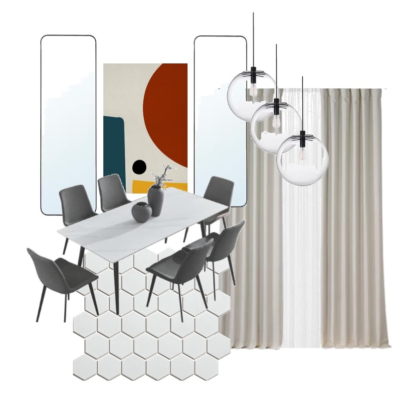 Mid-Century Modern Dining area Mood Board by ALI Studio on Style Sourcebook