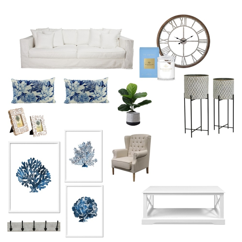 hamptons living room Mood Board by willxhib on Style Sourcebook