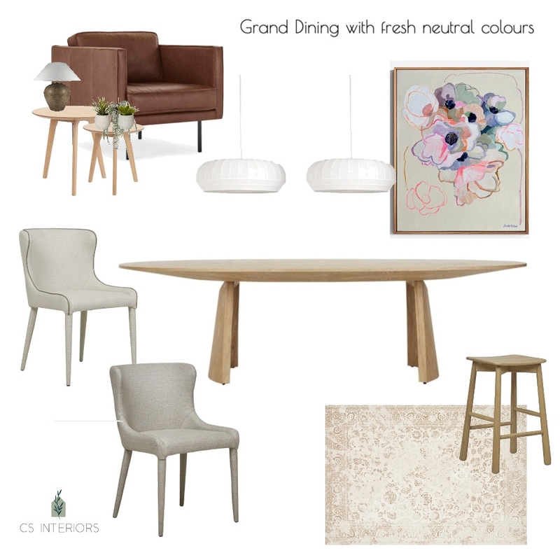 Grand Dining in fresh neutrals Mood Board by CSInteriors on Style Sourcebook