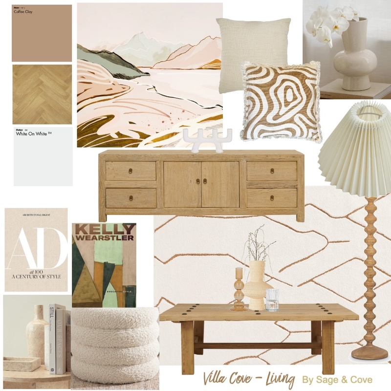 VILLA COVE - Living Area Mood Board by Sage & Cove on Style Sourcebook