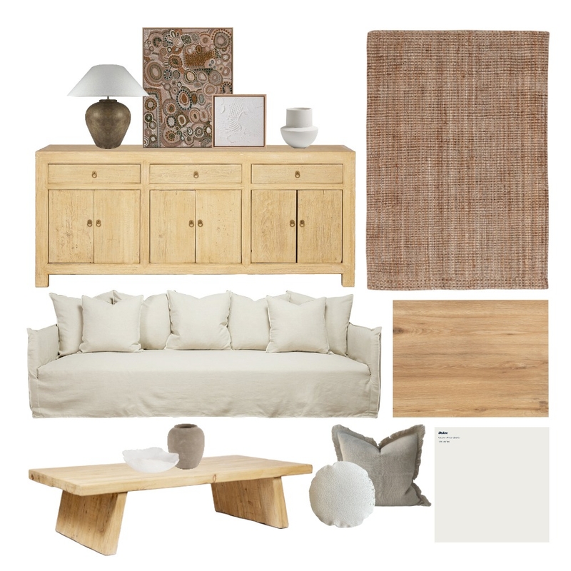 Natural Contemporary Living Mood Board by Laura Jayne Interiors on Style Sourcebook