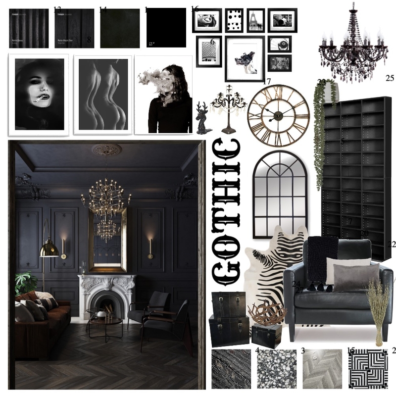 Gothic Mood Board by Daston on Style Sourcebook