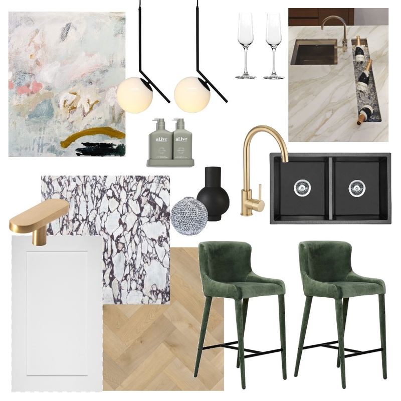 Luxe Kitchen Mood Board by Eliza Grace Interiors on Style Sourcebook