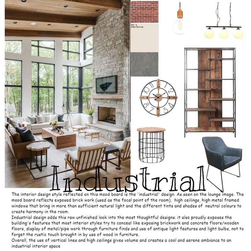 Industrial Design Style Mood Board by Nqobile Cele on Style Sourcebook