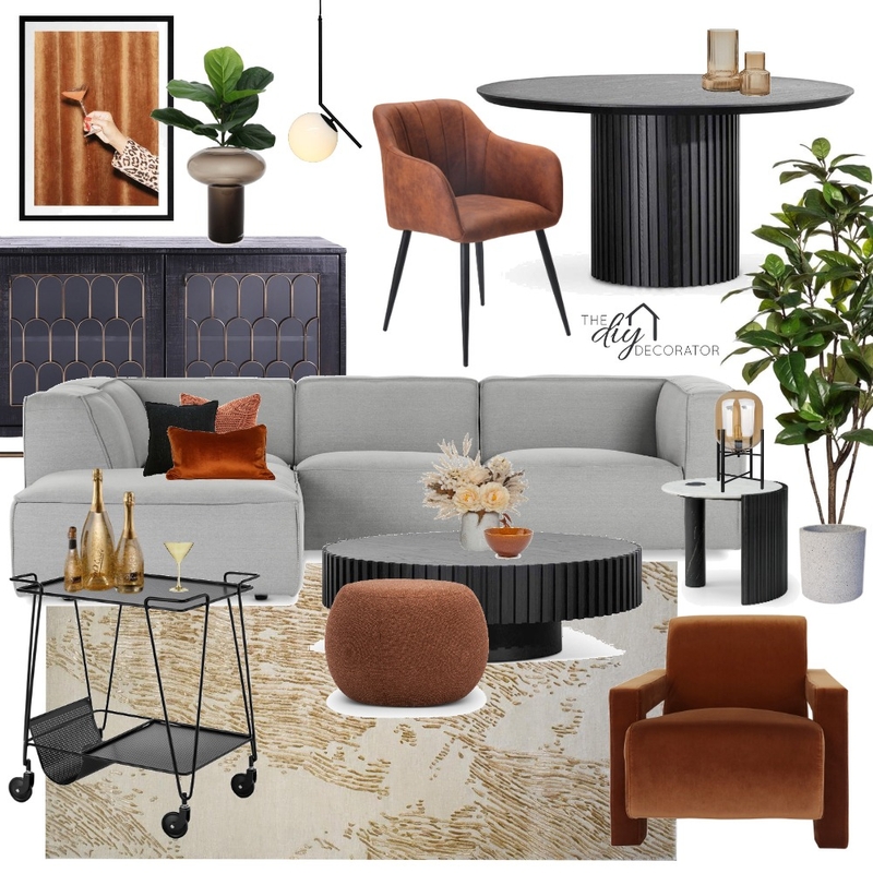 Modern masculine Mood Board by Thediydecorator on Style Sourcebook
