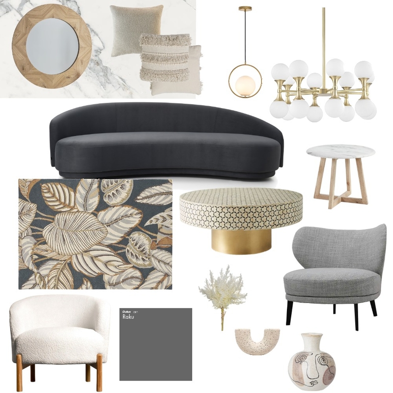 Living Room Moodboard Mood Board by BlueOrange Interiors on Style Sourcebook