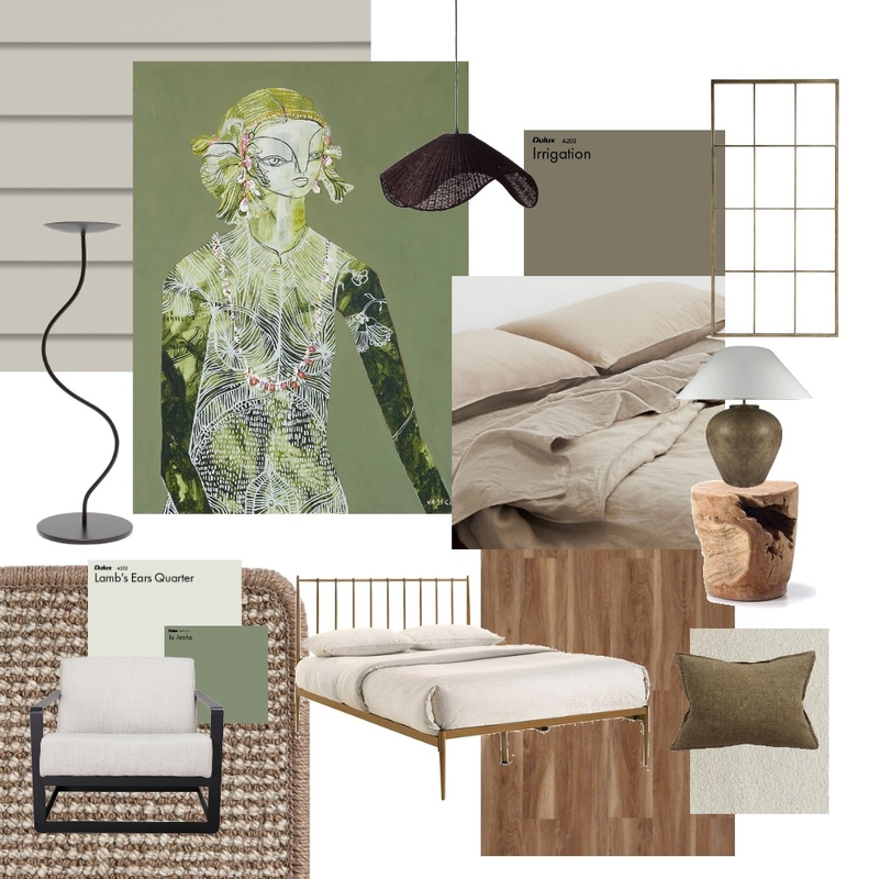 Organic Bedroom Mood Board by Kali & Meg on Style Sourcebook
