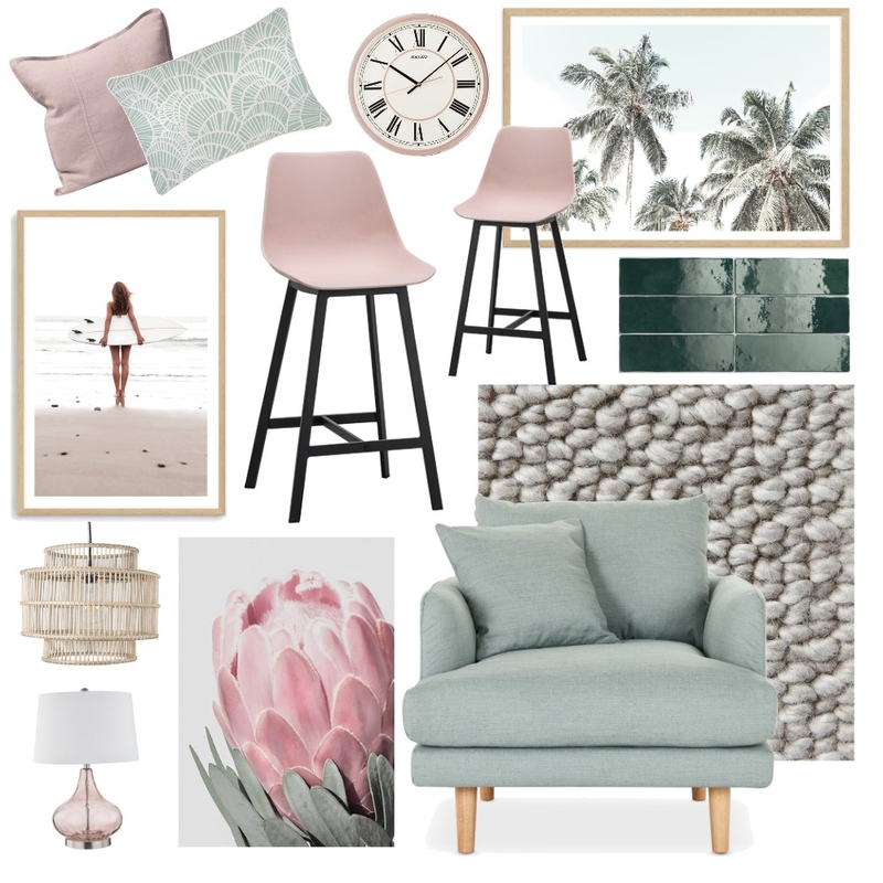 Complementary - pink & green Mood Board by Rose Davidson on Style Sourcebook