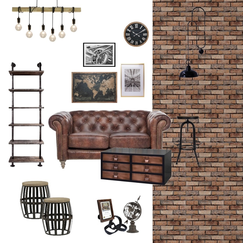 Industrial Interior Design Style Mood Board by Design Decor Decoded on Style Sourcebook
