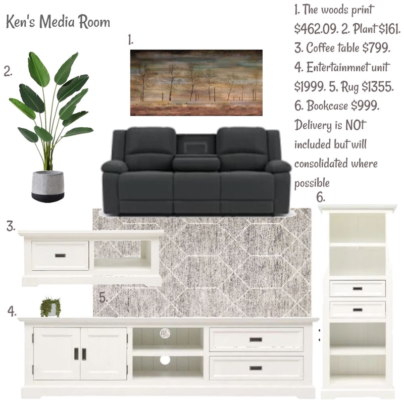 Sharon Media Room Mood Board by Ledonna on Style Sourcebook