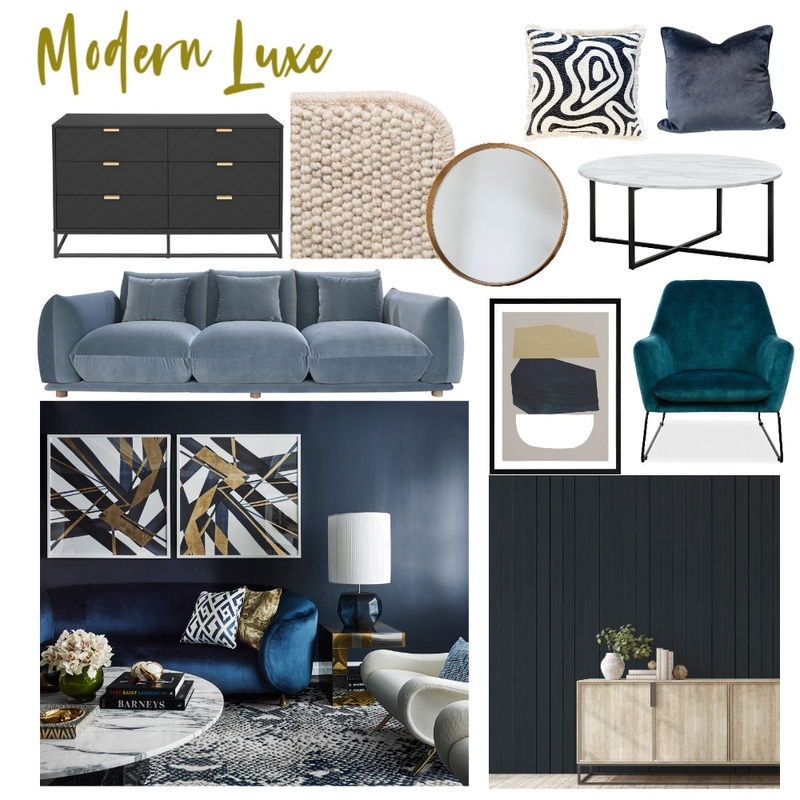 Modern Luxe Samurai Pyua Mood Board by Gybe Interiors on Style Sourcebook