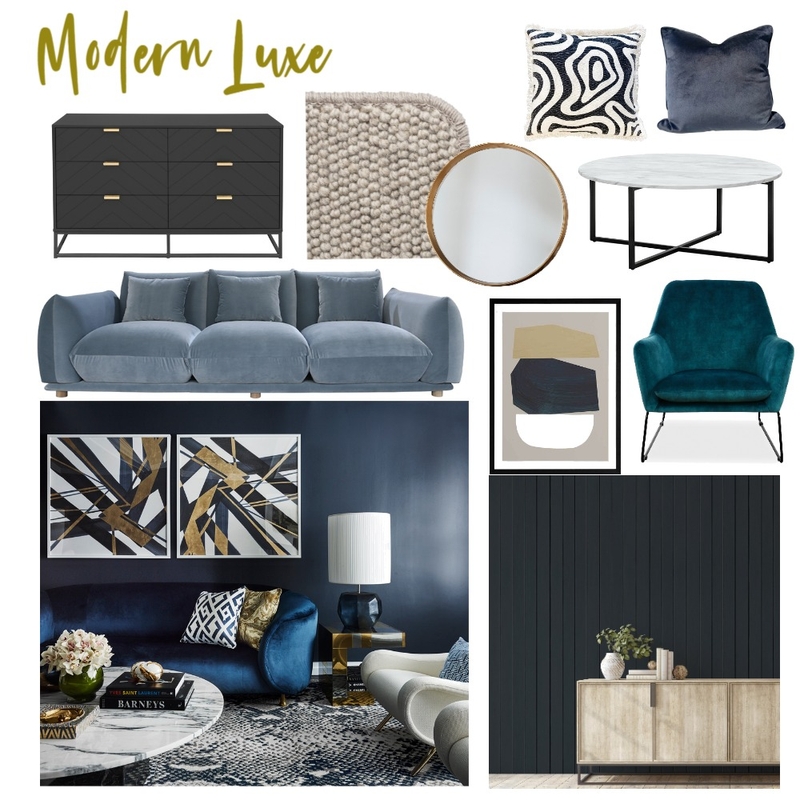 Modern Luxe Samurai Kawa Mood Board by Gybe Interiors on Style Sourcebook