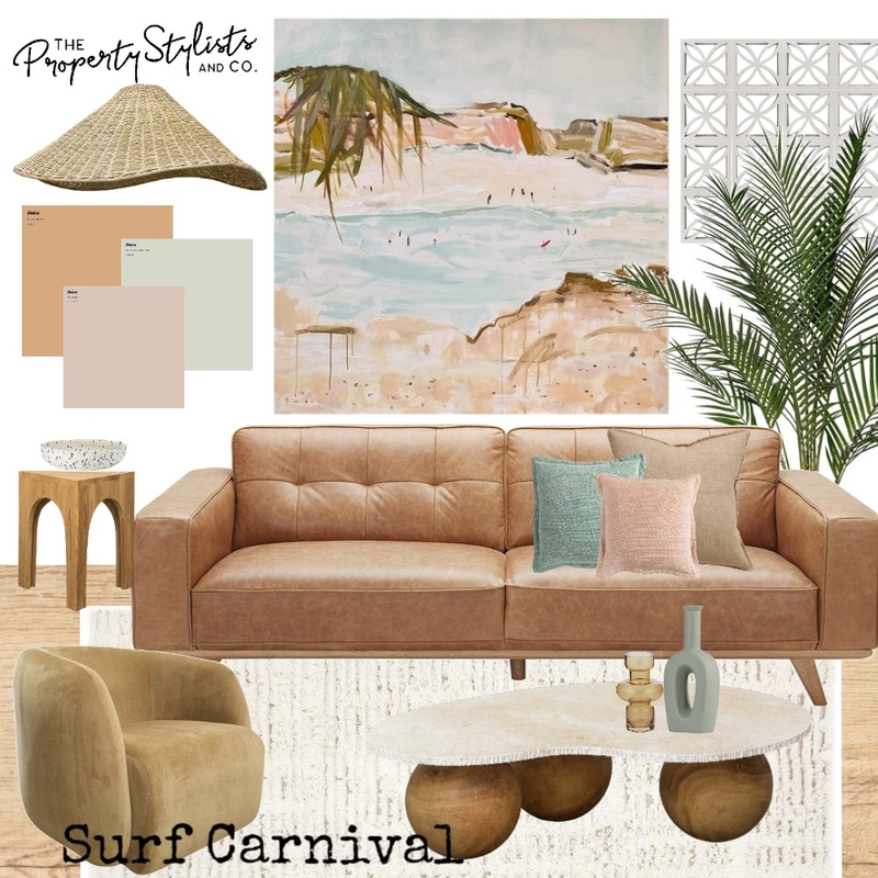 Surf Carnival Lounge Room Mood Board by The Property Stylists & Co on Style Sourcebook