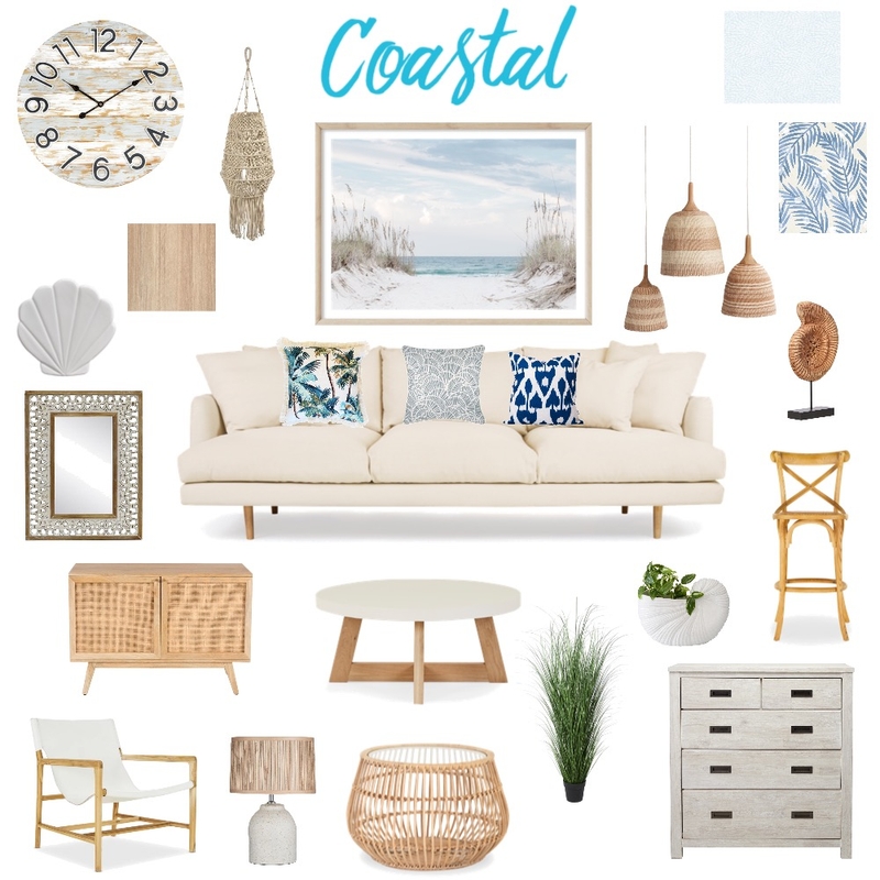 Coastal Mood Board by Izzy_Zara on Style Sourcebook