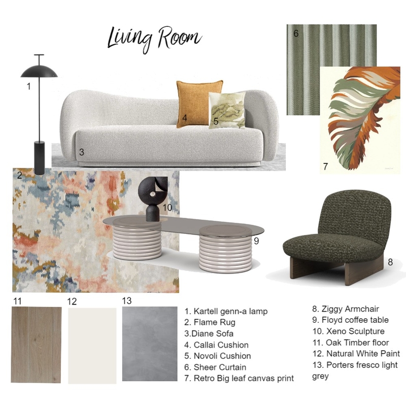 LIVING ROOM Mood Board by paulamorales.1409@gmail.com on Style Sourcebook
