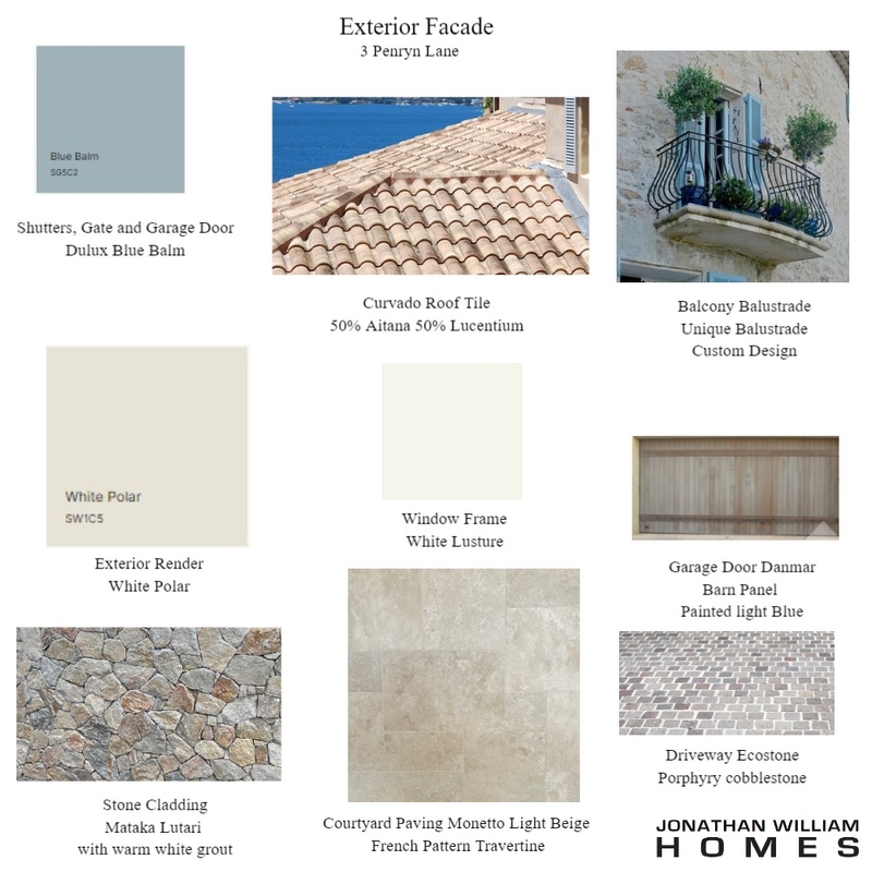 3 Penryn Lane Exterior Facade Mood Board by Belle Interiors on Style Sourcebook