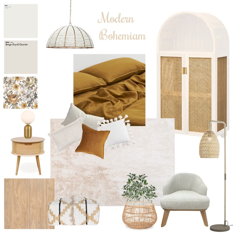 Modern Bohemiam Mood Board by emmagilnicz on Style Sourcebook