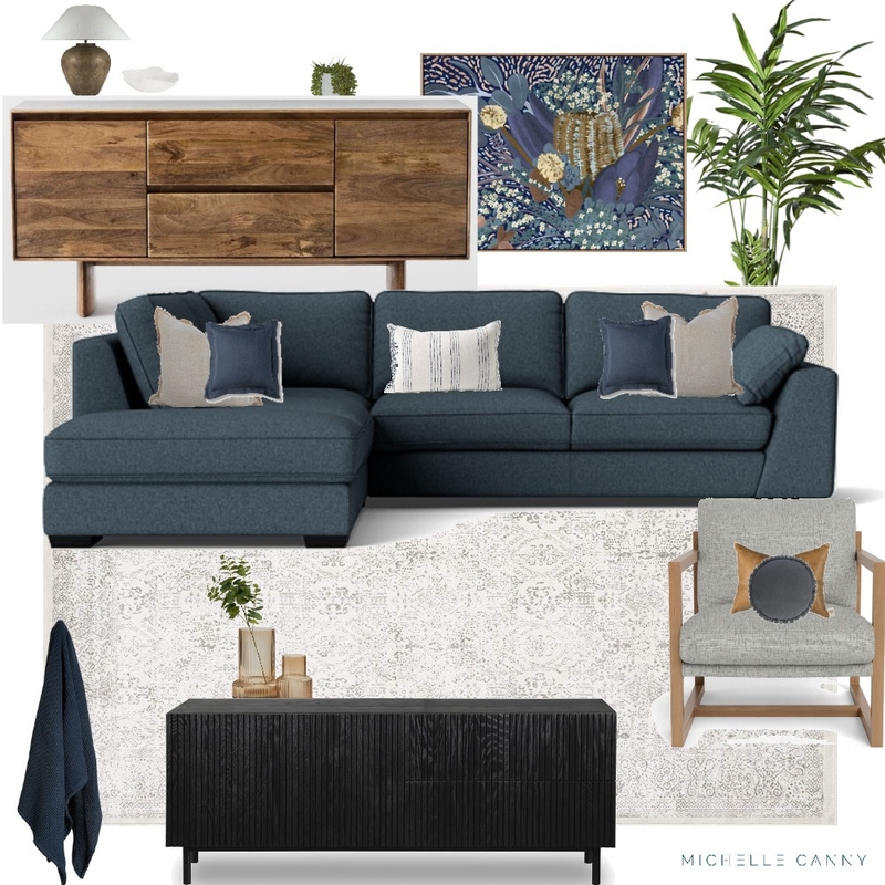 Revised Living Area for Liz and James Mood Board by Michelle Canny Interiors on Style Sourcebook
