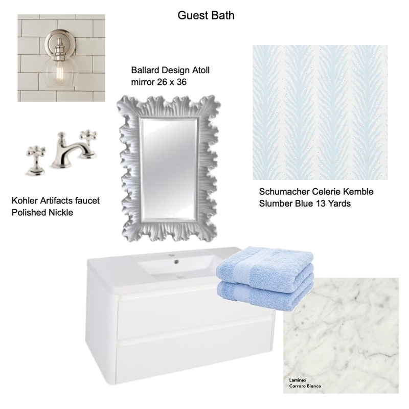 Guest Bath Mood Board by CL on Style Sourcebook