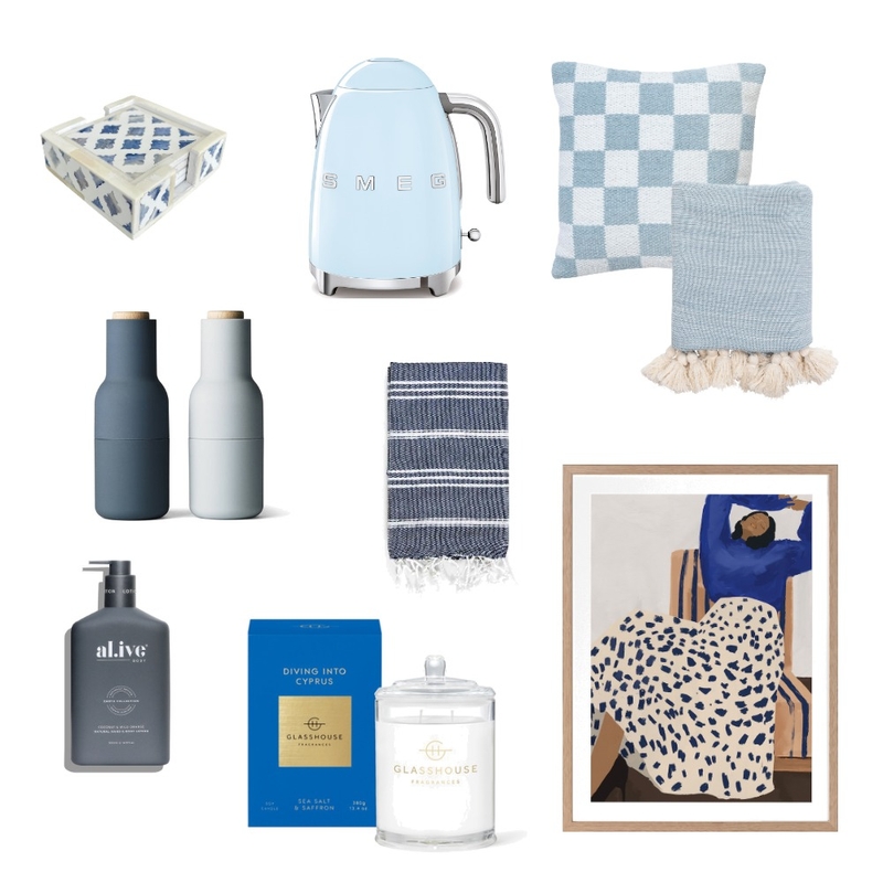 Christmas Gift Guide - Blue Hues Mood Board by Style Sourcebook on Style Sourcebook