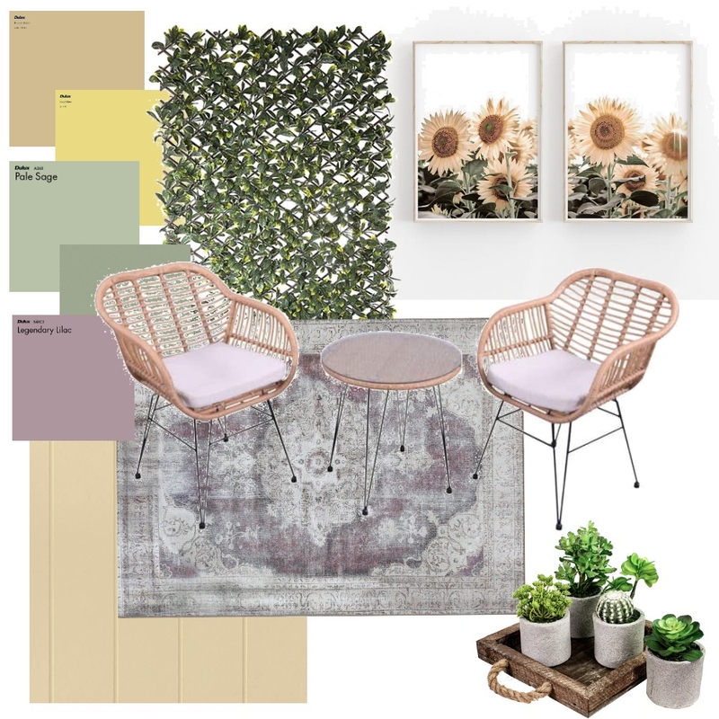 Green, Purple and Yellow Mood Board by Elaina on Style Sourcebook