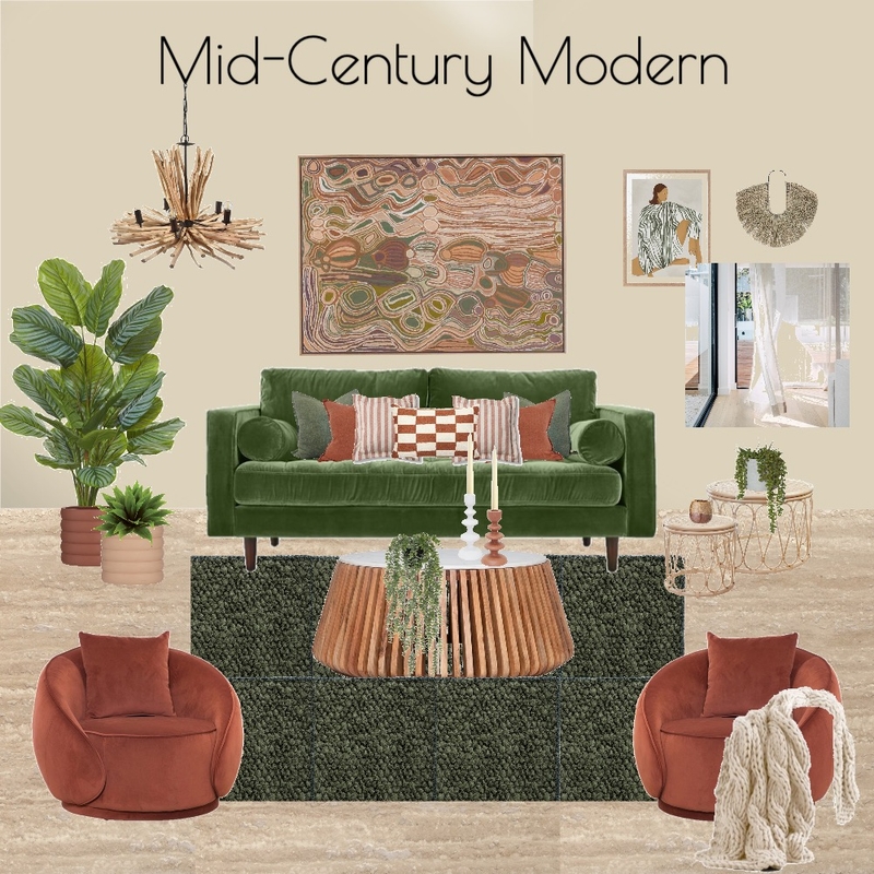 Mid-Century Modern Mood Board by MotzDESIGNS on Style Sourcebook