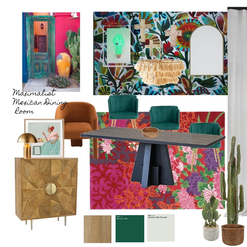 Mexican Dining Mood Board by tesskuhni on Style Sourcebook
