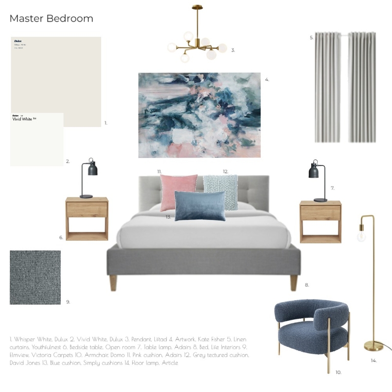 Master Bedroom Mood Board by Ngribble on Style Sourcebook