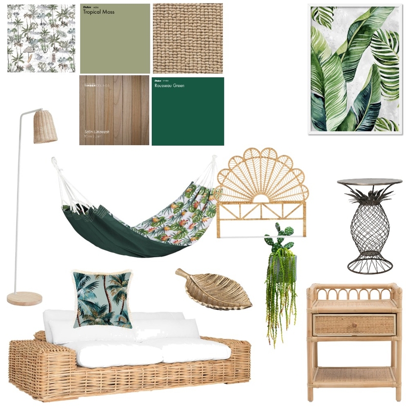 Tropical Mood Board by Rumaanah_P on Style Sourcebook