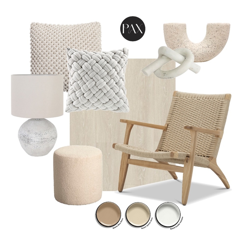 Neutral Sitting Area Concept Mood Board by PAX Interior Design on Style Sourcebook