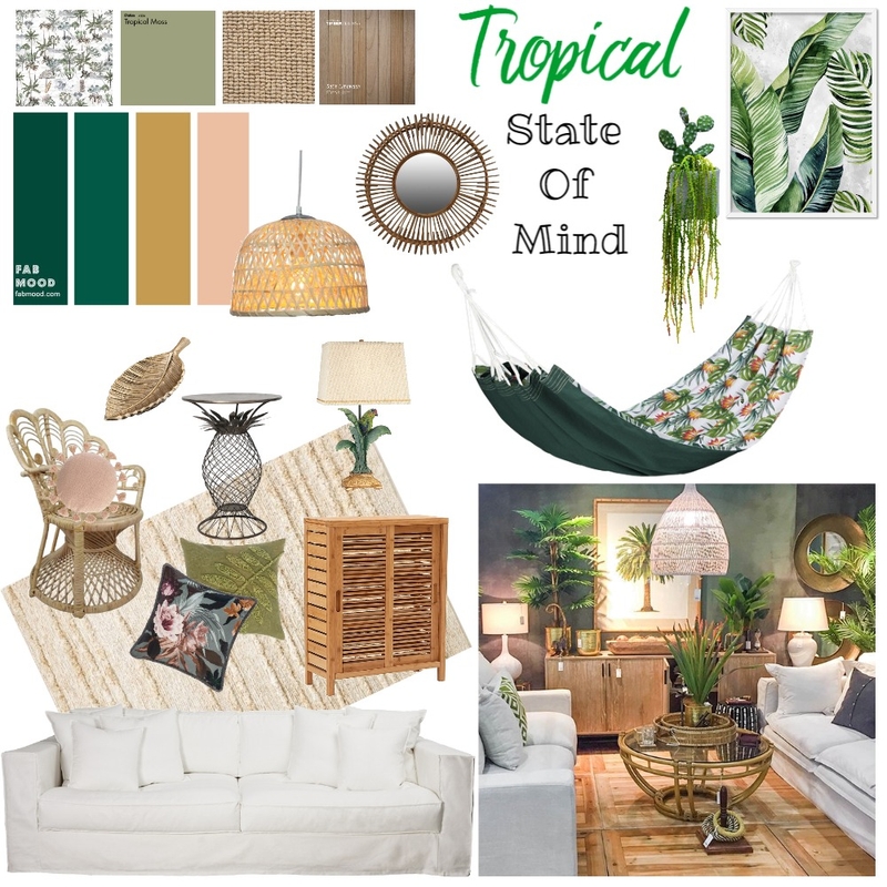 Tropical Mood Board by Rumaanah_P on Style Sourcebook