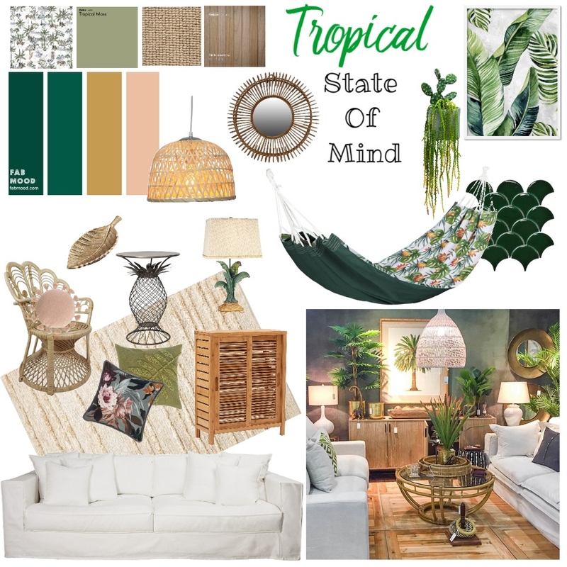 Tropical Mood Board by Rumaanah_P on Style Sourcebook