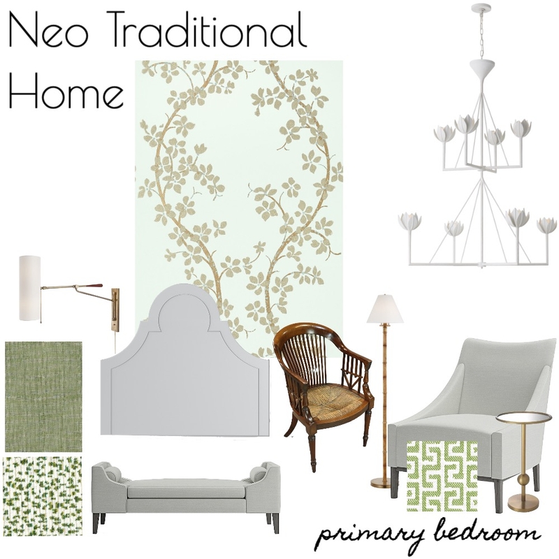 NEO TRAD HOME - Primary Bedroom v2 Mood Board by RLInteriors on Style Sourcebook