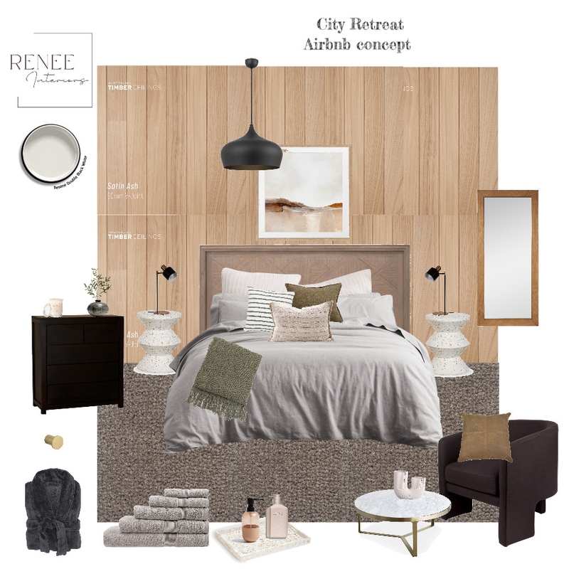 City Retreat Airbnb Mood Board by Renee Interiors on Style Sourcebook