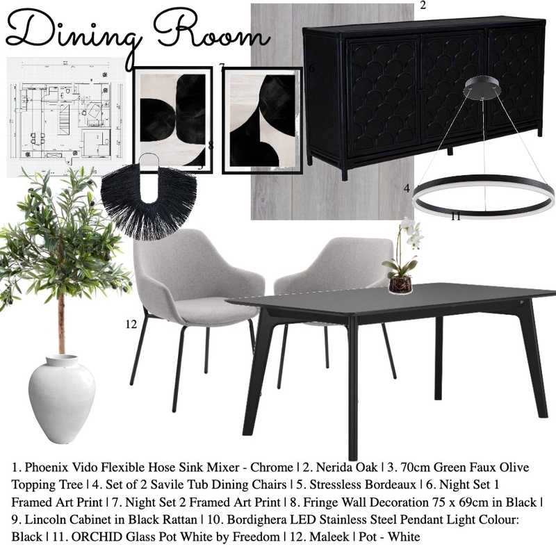 Dining Room Sample Board Mood Board by M.Papageorgiou on Style Sourcebook
